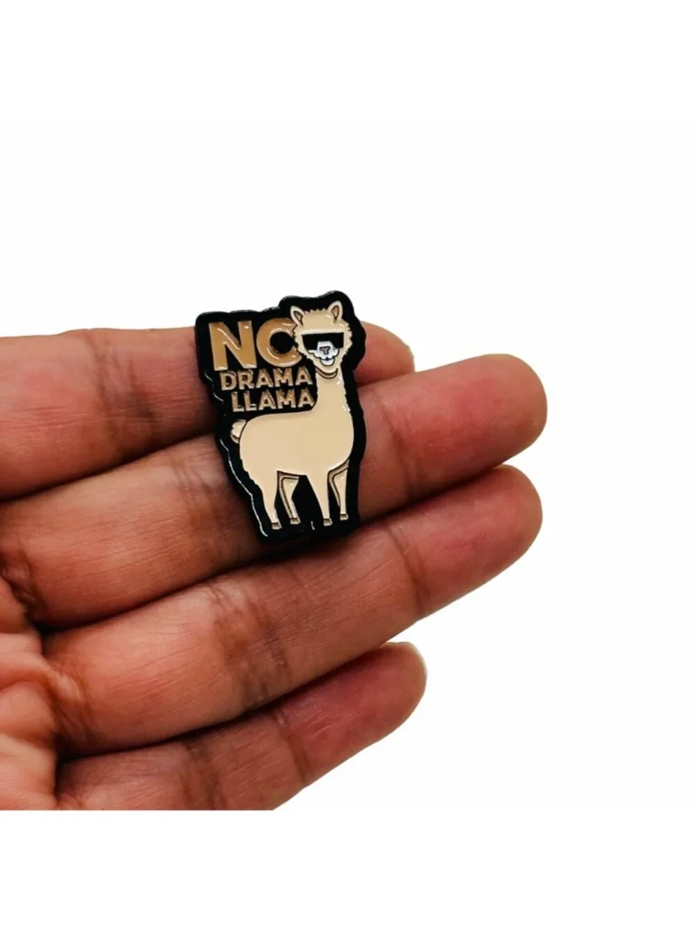 ⭐Funny Llama Enamel Pin Cartoon No Drama Animal Brooch Alpaca Badge Jewerly New